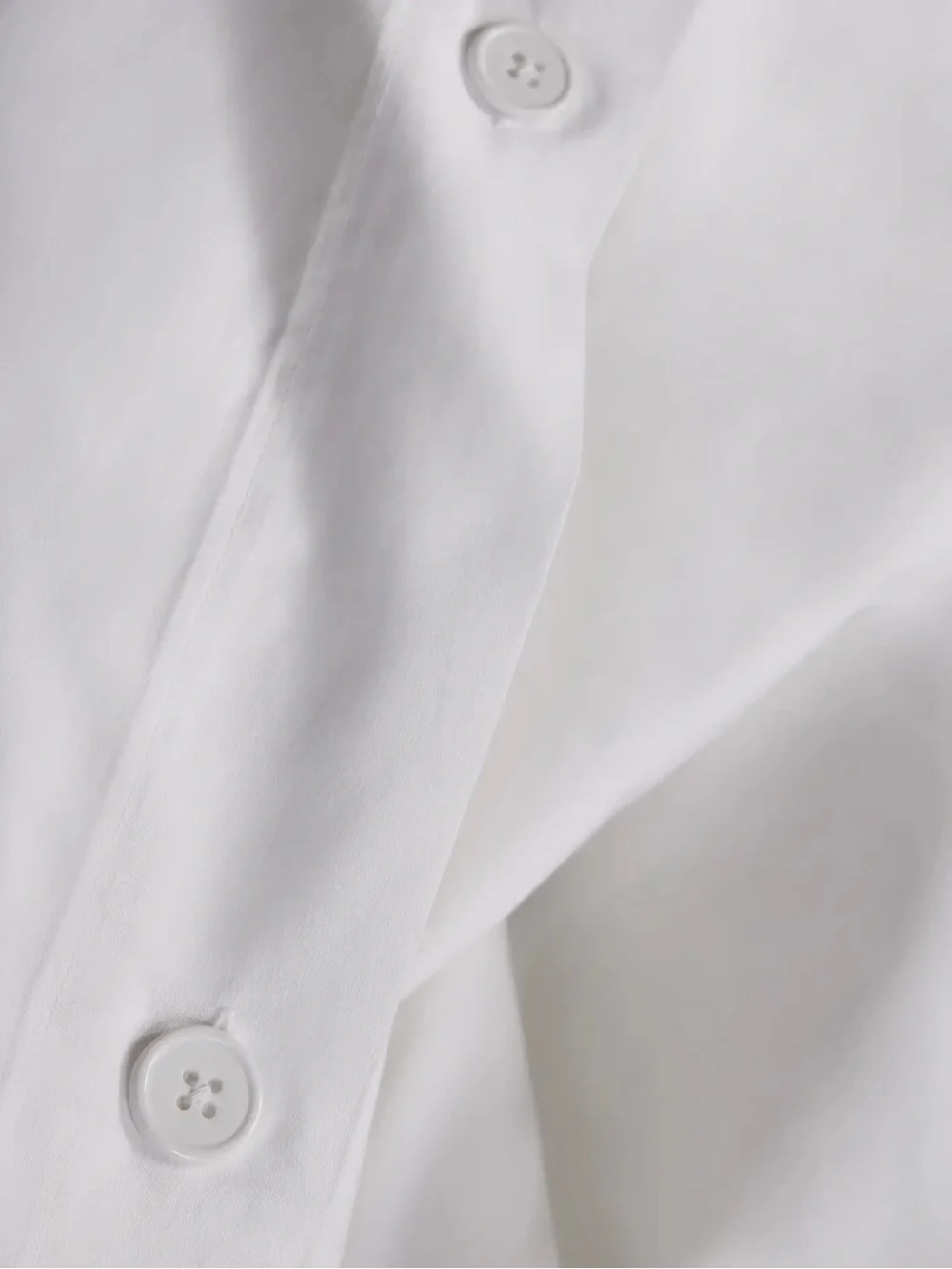 Organic Crisp Percale Duvet Cover Full/Queen White